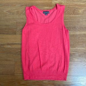 Covington Womens Medium Coral Sleeveless Blouse